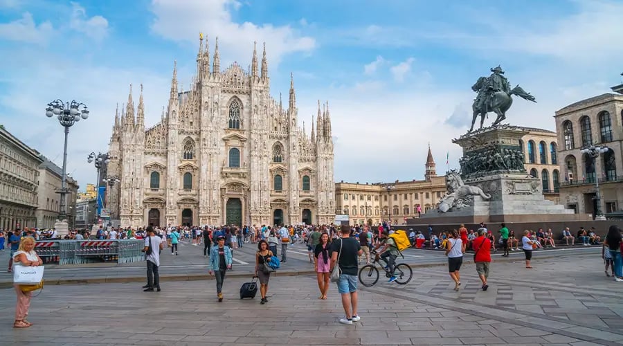 Milan with Swiss Alps
